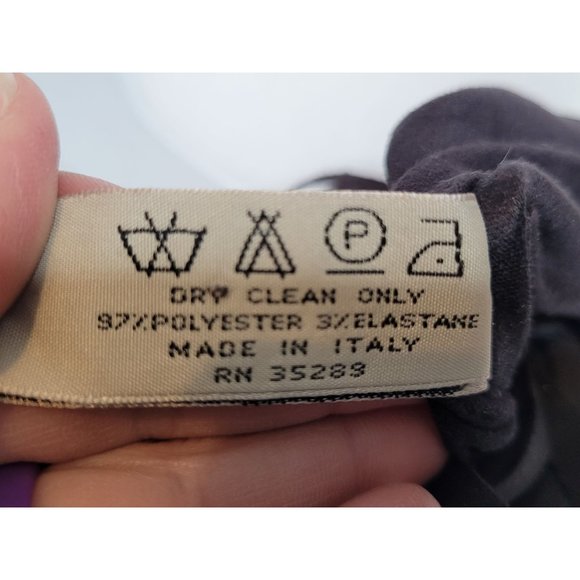 Symphony Designs Black Fringed Shawl Wrap 61 x 30 Inches Made in Italy - Picture 3 of 7